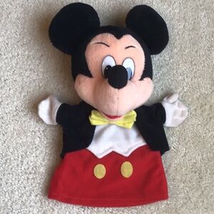 Vintage Mickey Mouse Plush Hand Puppet, 1993